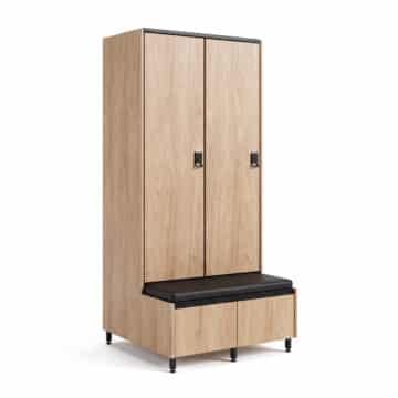 Premium riidekapp sahtliga, 450 mm uksed